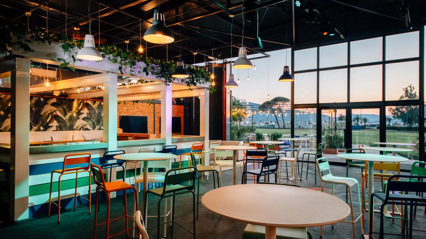Dining area at The Blue Room