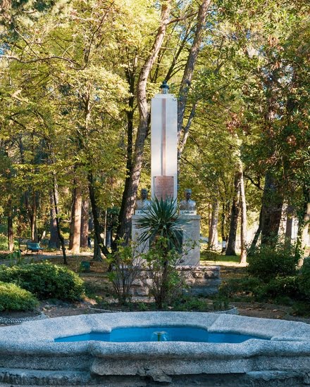 Water fountain in the captain's park
