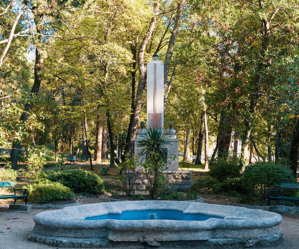 Water fountain in the captain's park