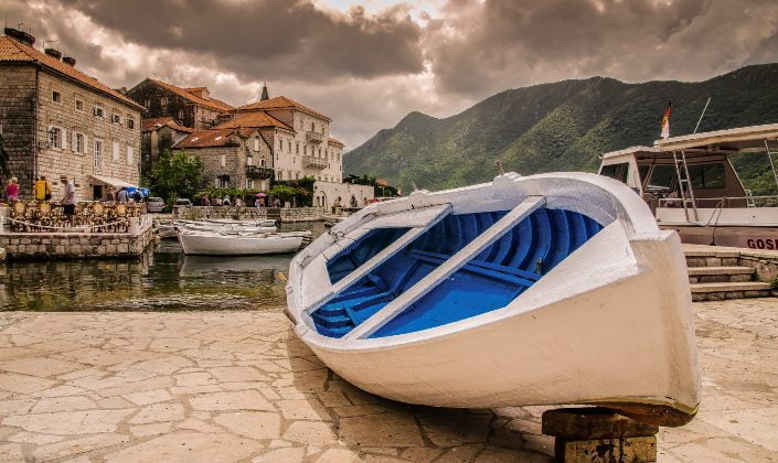 Boat on the land
